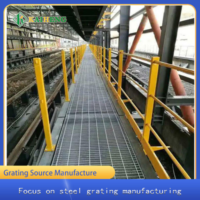 Q235 Santral Platformu için Düşük Karbonlu Çelik Metal Izgara Çubuğu