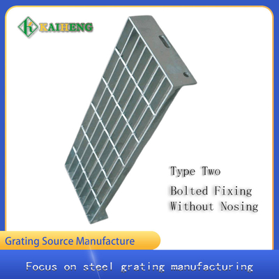 Galvanizli Çelik Izgara Basamakları 60mm Pitch Rulman Çubukları
