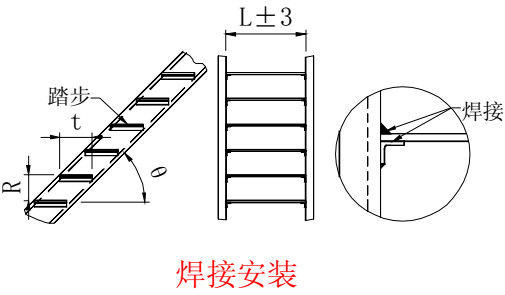 T4 Damalı Platenosing Cıvatalı Çelik Metal Izgara Merdiven Basamakları 60mm Pitch