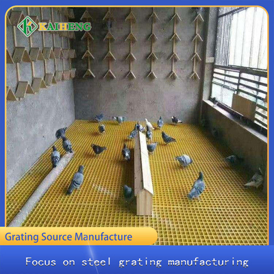 Güvercin Kafesi için Korozyona Dayanıklı Fiberglas FRP Pultruded Izgara Izgarası 1x3